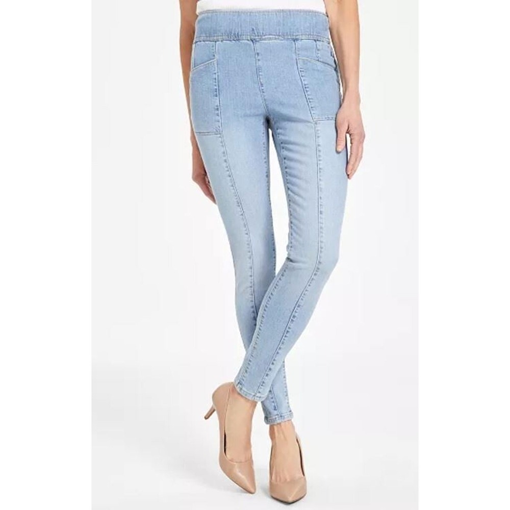 I.N.C. International Concepts Petite Skinny Pull-On Jeans in Lt. Indigo Size 2P
